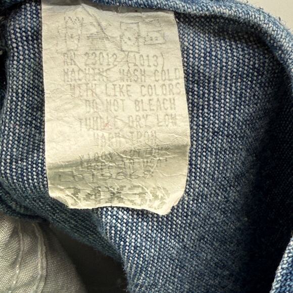 Round House Denim Overalls Workwear Carpenter Jeans Sz 34 X 38 Made in USA - Picture 5 of 11